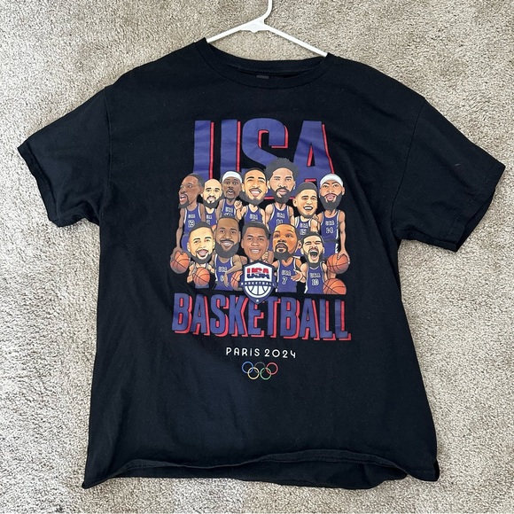 Gildan Other - Gildan Team USA Basketball Paris 2024 shirt Size L